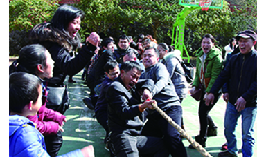 虹潤公司舉行新年迎春活動