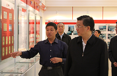 福建省委常委、省紀委書記倪岳峰調(diào)研虹潤公司